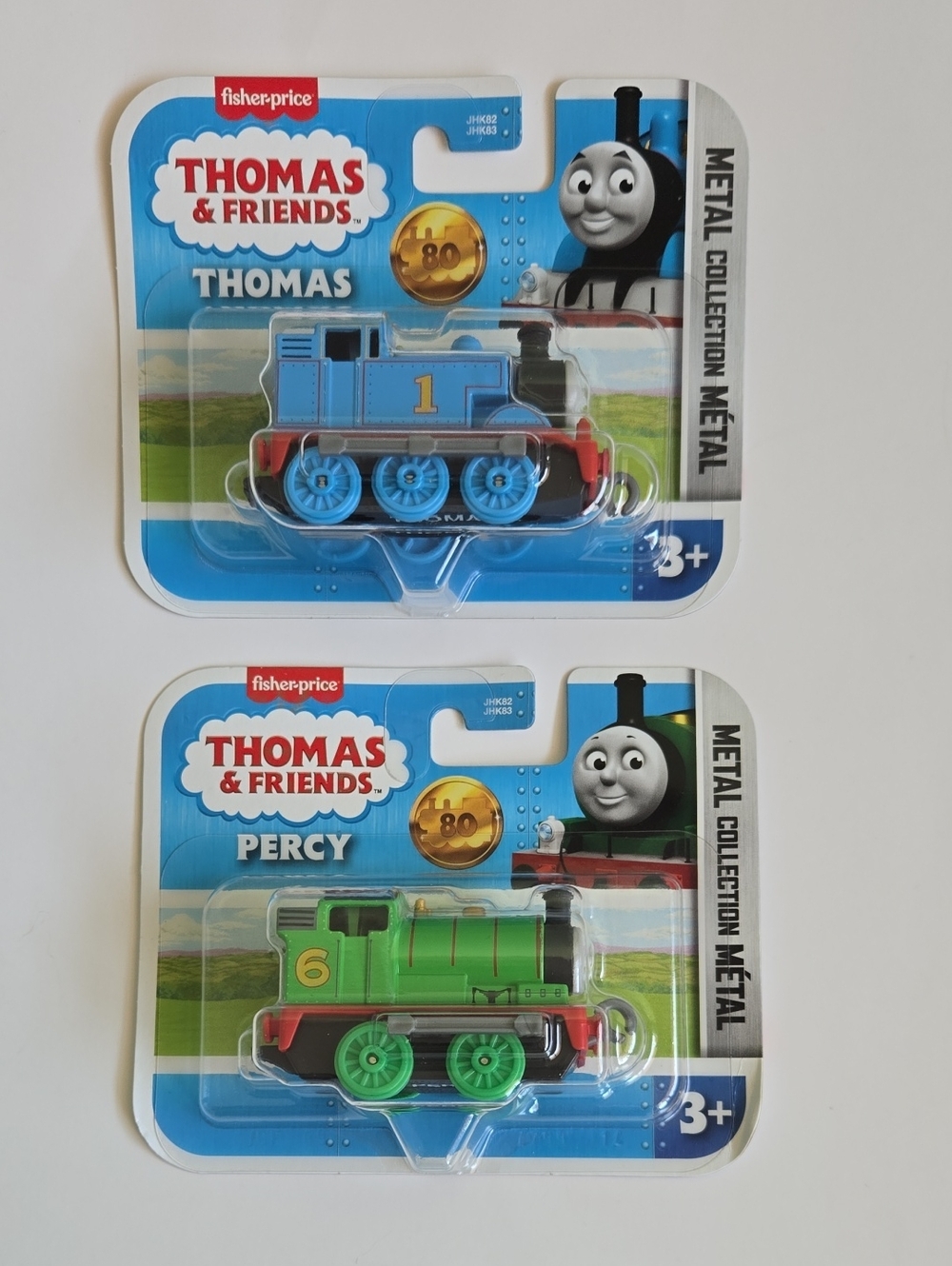 Thomas & Friends Metal Trains Thomas (Blue) & Percy (Green) Pack
